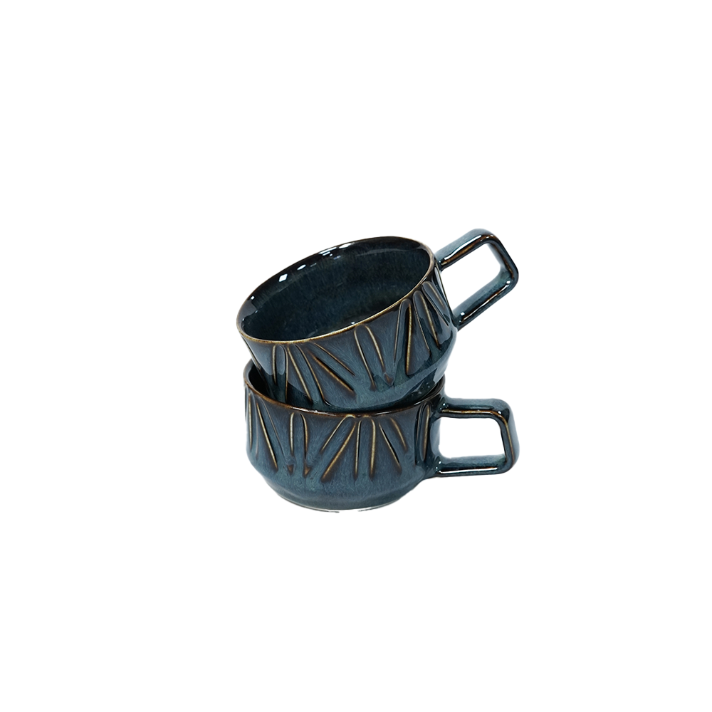 سرویس چهار عددی فنجان و نعلبکی سرامیکی مدل 2 -۲.png
