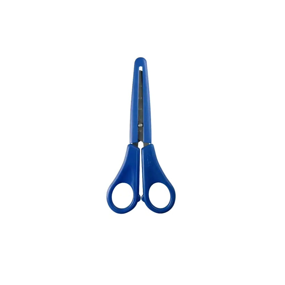 قیچی مهد کودک غلاف دار رنگی (برند میلان)-سرمه‌ای.png