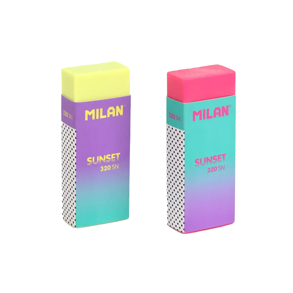 پاک کن رنگی بسته 2 عددی سری Sunset (برند میلان)