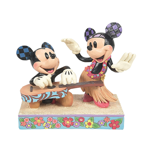مجسمه میکی و مینی Mickey And Minnie Hawaii (برند دیزنی)