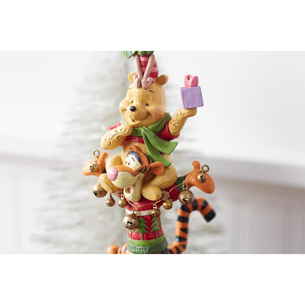 مجسمه وینی پو Christmas Winnie The Pooh Stacked (برند دیزنی)-2.png