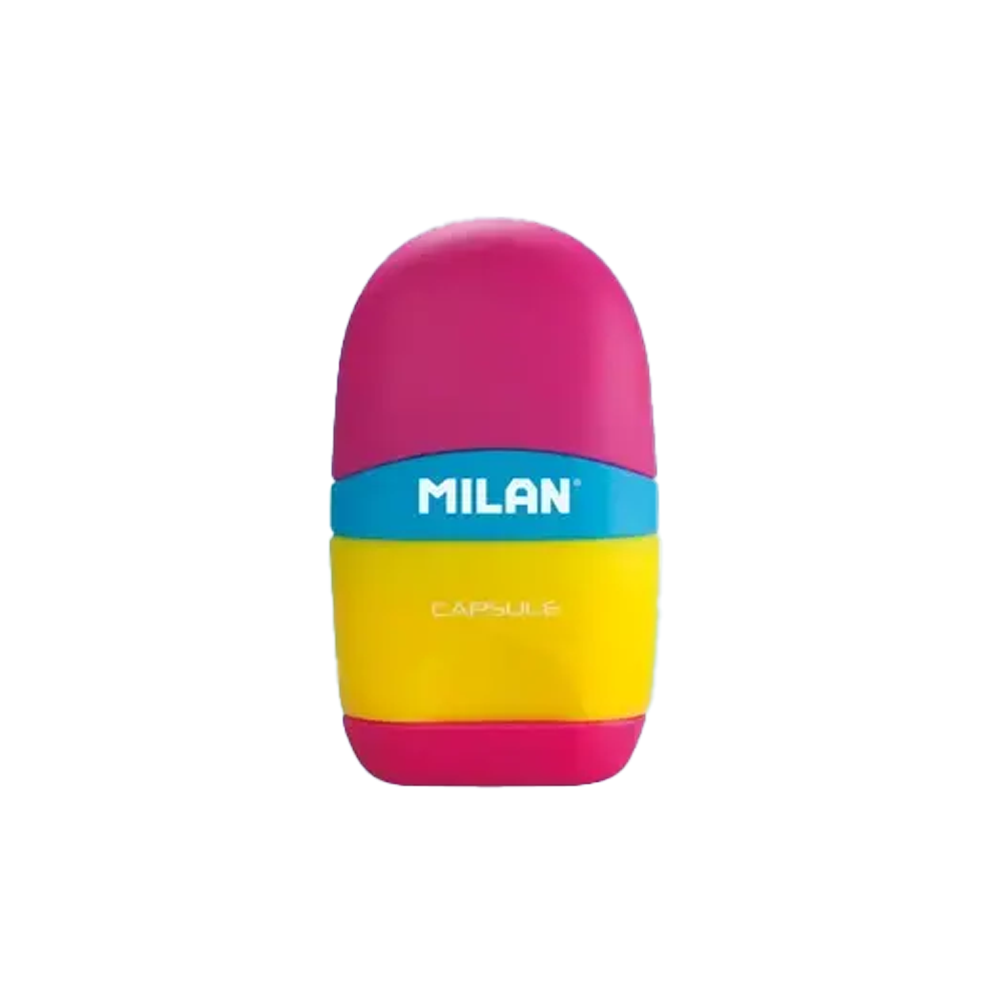 تراش و پاک کن سری Capsule (برند میلان)-سرخابی.png