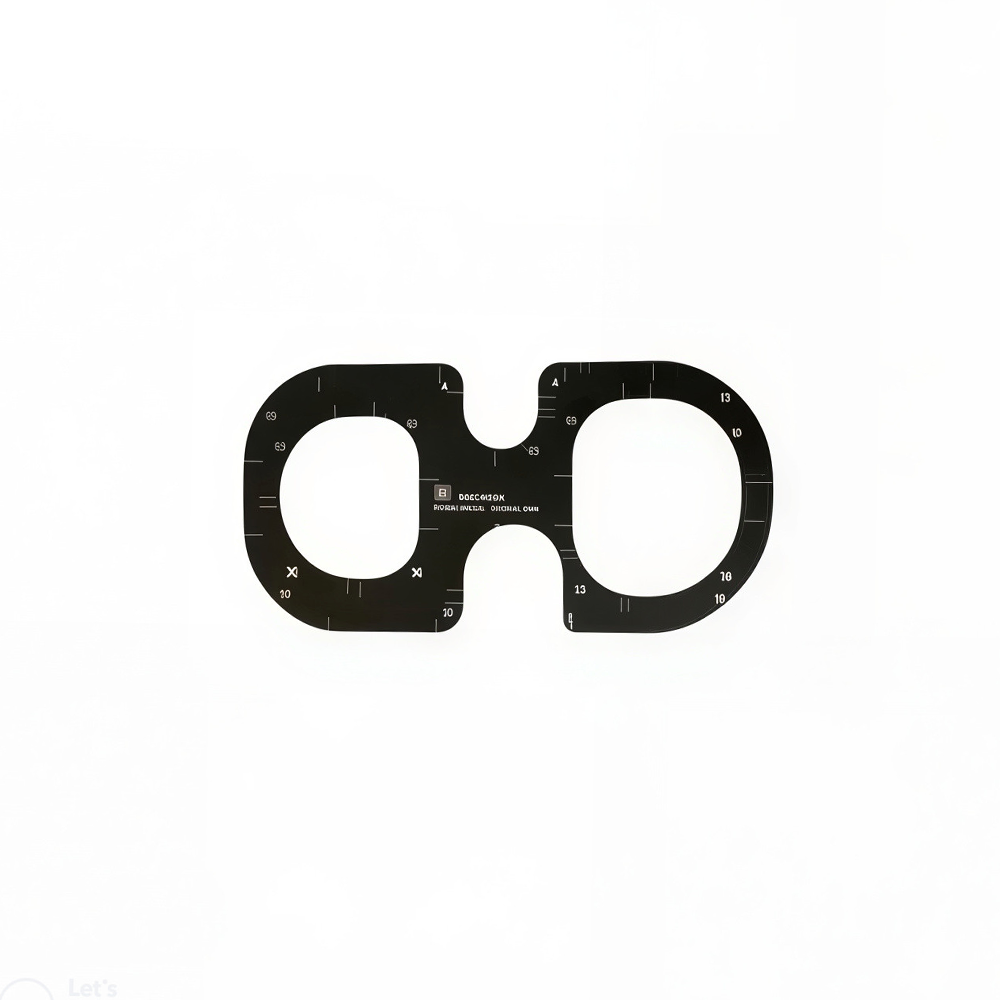 شابلون دو بیضی متقاطع فلزی (برند Indesigner)