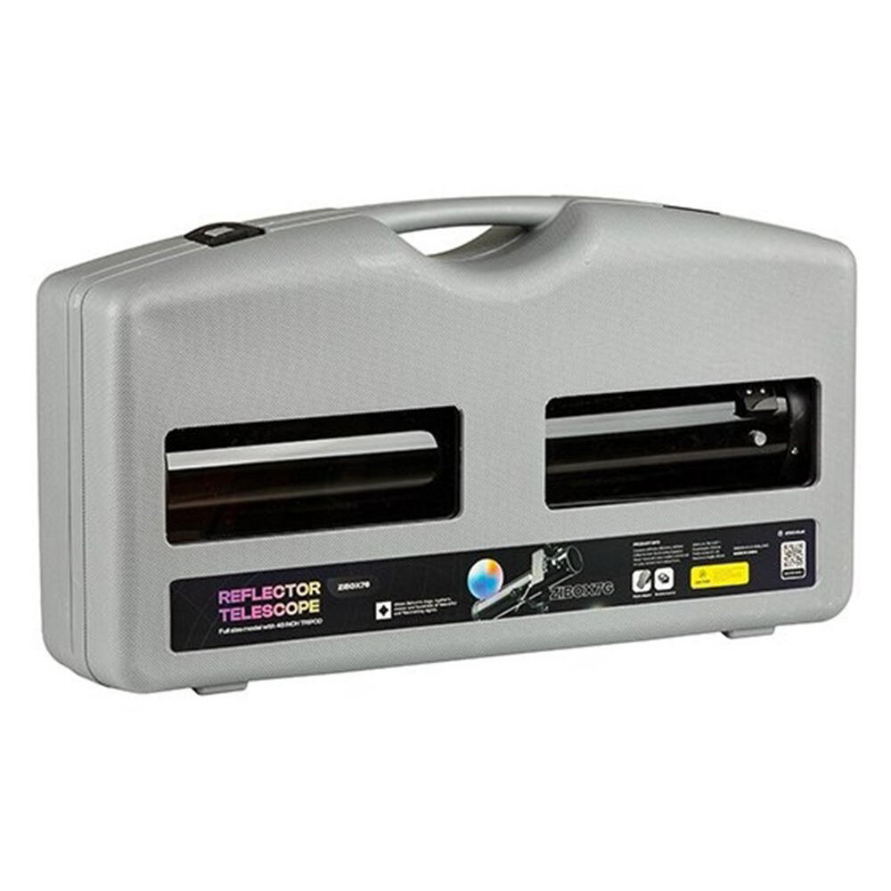 تلسکوپ نیمه حرفه ای با بزرگنمایی ۵۲۵ برابر همراه هولدر موبایل و باکس مدل Zibox 76mm (برند زیتازی)-۲.jpg