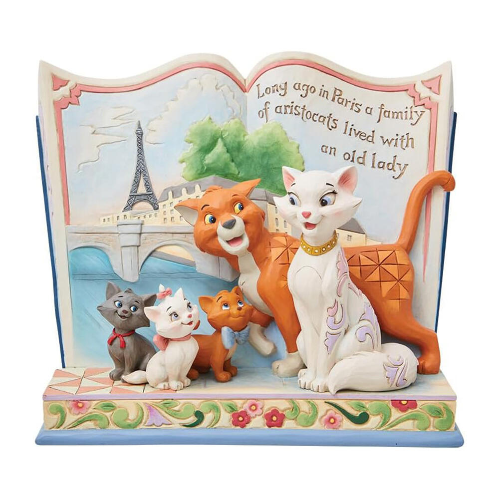 مجسمه کتاب گربه های اشرافی Aristocats Long Ago In Paris Storybook (برند دیزنی)-1.jpg