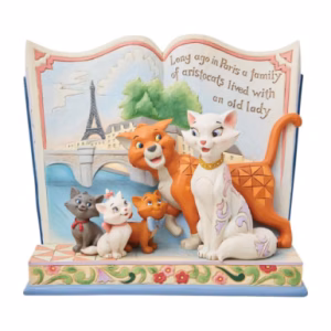 مجسمه کتاب گربه های اشرافی Aristocats Long Ago In Paris Storybook (برند دیزنی)