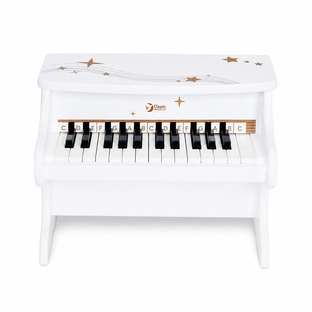 پیانو چوبی رنگ سفید Fantasy Piano (برند کلاسیک ورد)-۱.jpg