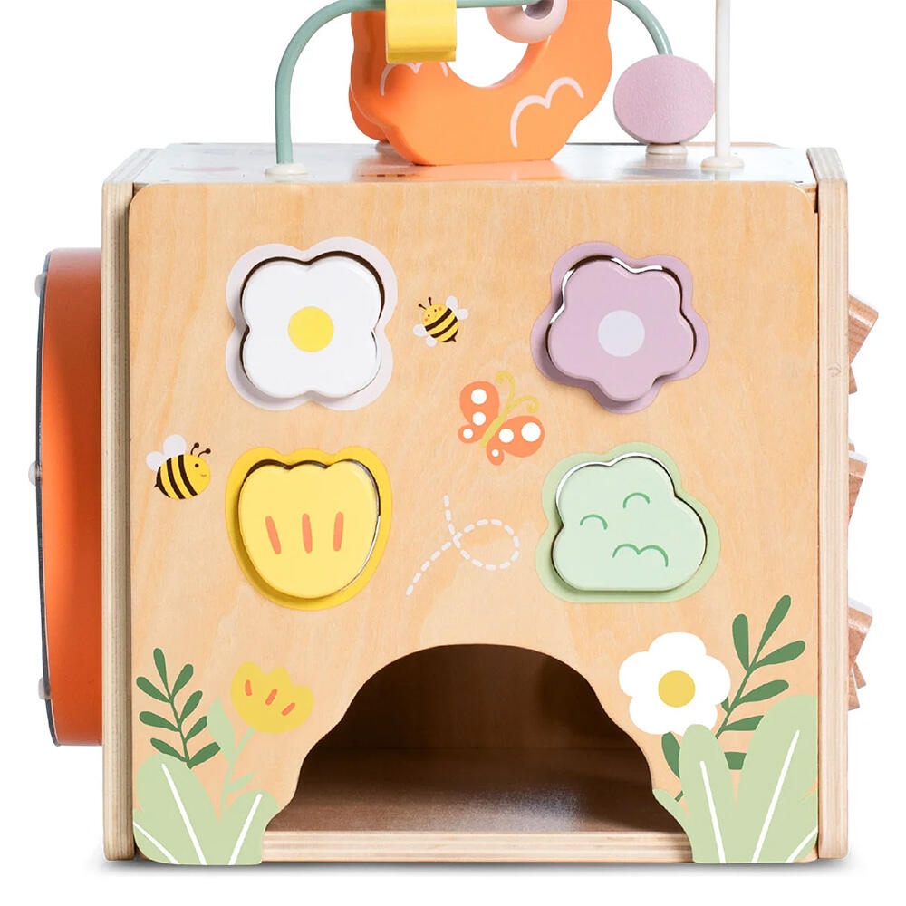 مکعب فعالیت چوبی مدل زنبور عسل Honeybee Activity Cube (برند کلاسیک ورلد)-3.jpg