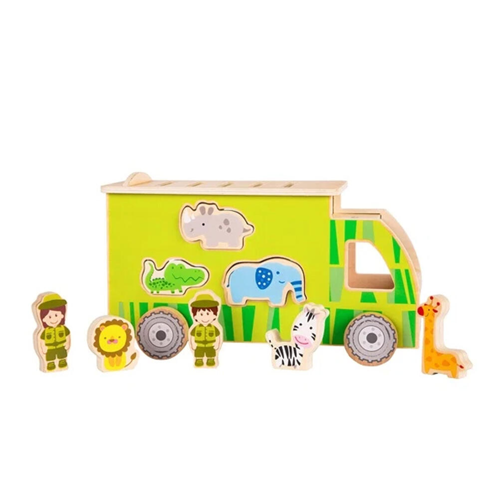 جورچین چوبی کامیون حیوانات Animal Sorting Truck (برند کلاسیک ورلد)-1.jpg