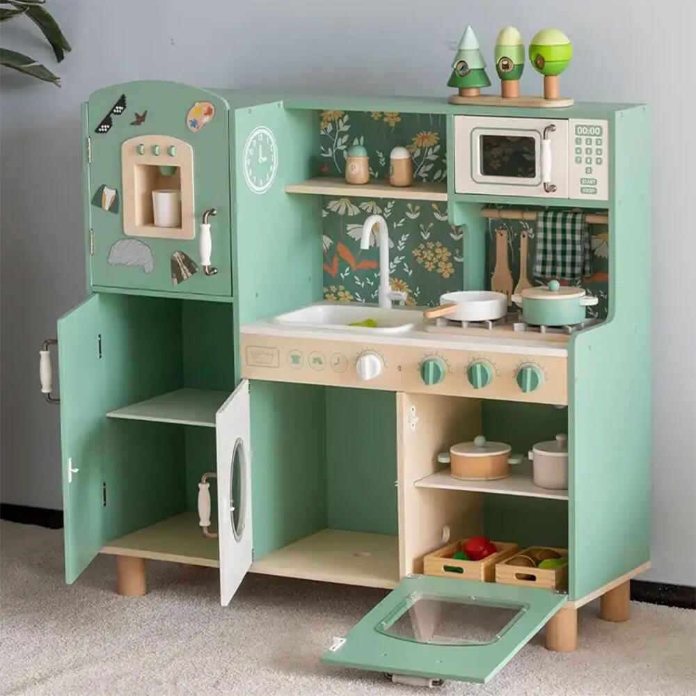 آشپزخانه چوبی وینتیج Vintage Kitchen (برند کلاسیک ورلد)-2.jpg