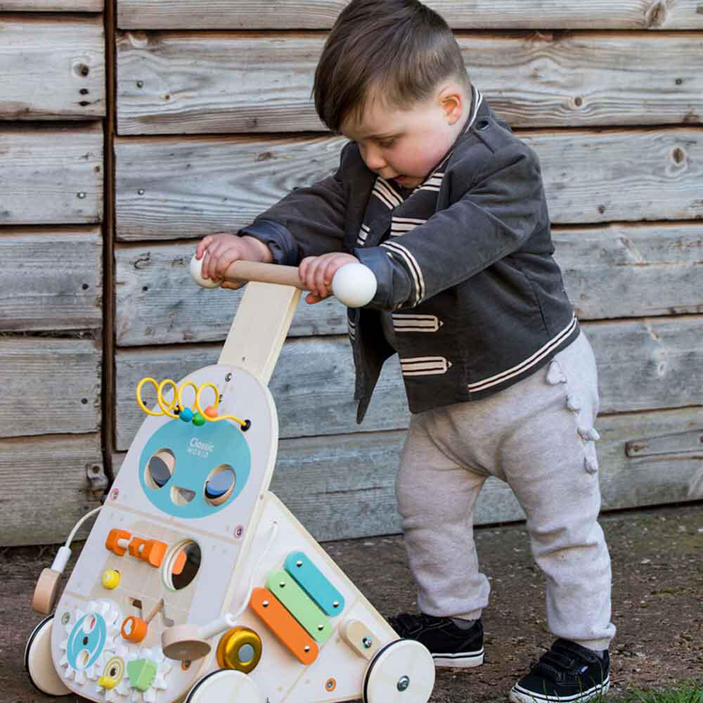 واکر آموزشی چوبی طرح ربات Robot Walker (برند کلاسیک ورلد)-۳.jpg