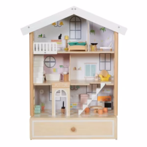 خانه عروسکی چوبی Happy Villa Doll House (برند کلاسیک ورلد)