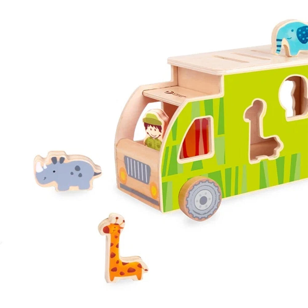 جورچین چوبی کامیون حیوانات Animal Sorting Truck (برند کلاسیک ورلد)-2.jpg