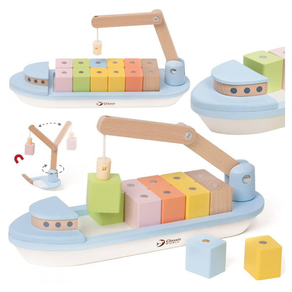 اسباب بازی قایق بلوک چوبی Block Boat (برند کلاسیک ورلد)-3.jpg