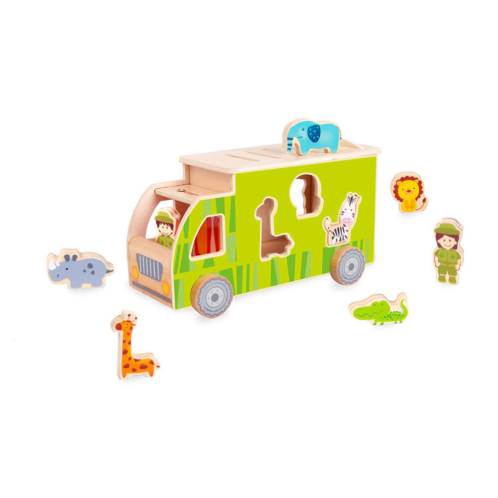 جورچین چوبی کامیون حیوانات Animal Sorting Truck (برند کلاسیک ورلد)-5.jpg