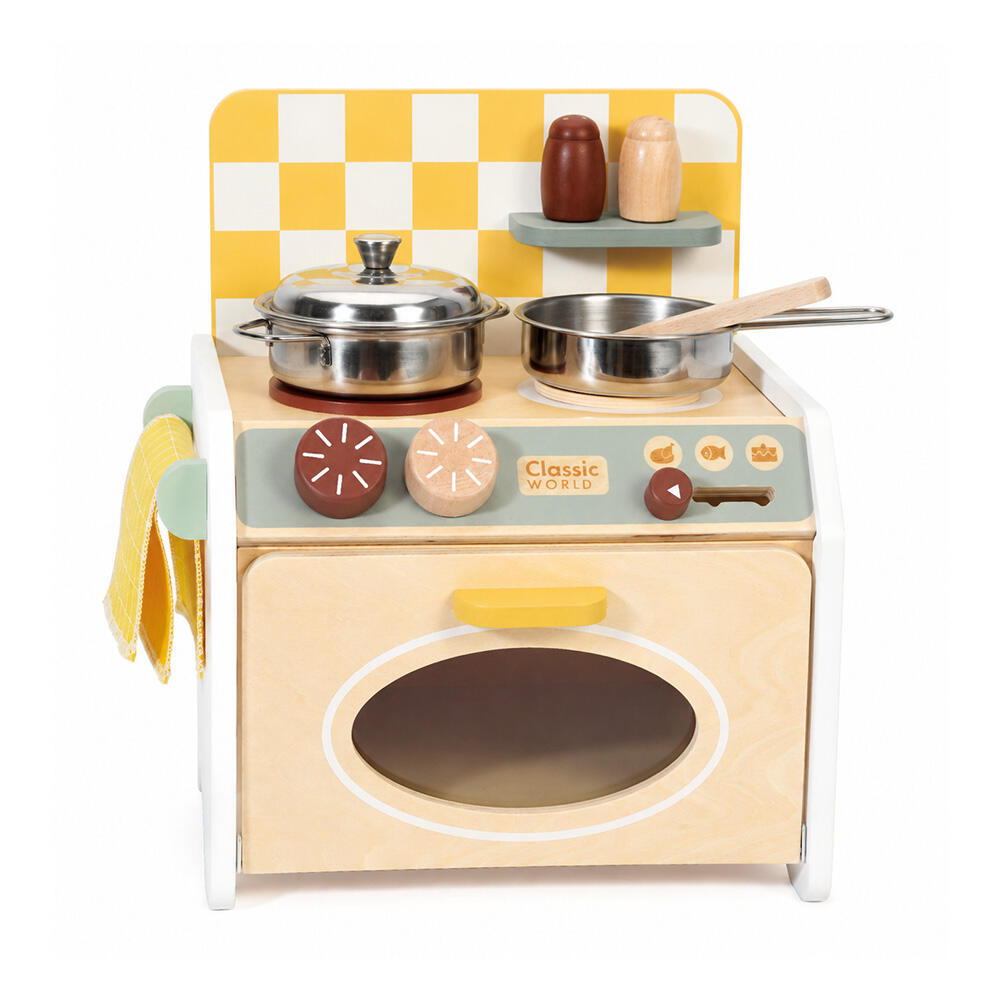 آشپزخانه کوچک چوبی Mini Kitchen (برند کلاسیک ورلد)-1.jpg