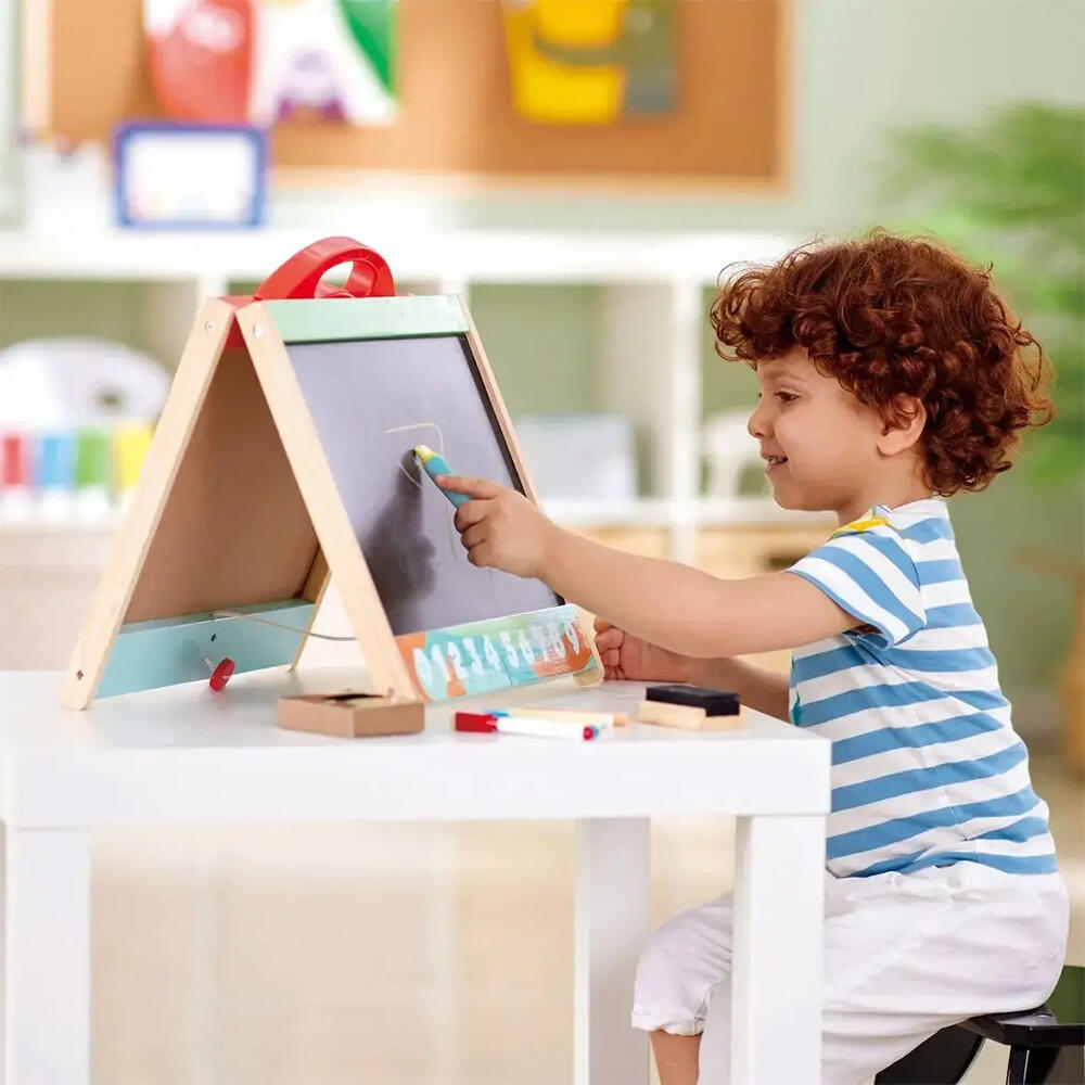 تخته دو طرفه رومیزی چوبی Tabletop Easel (برند کلاسیک ورلد)-4.jpg