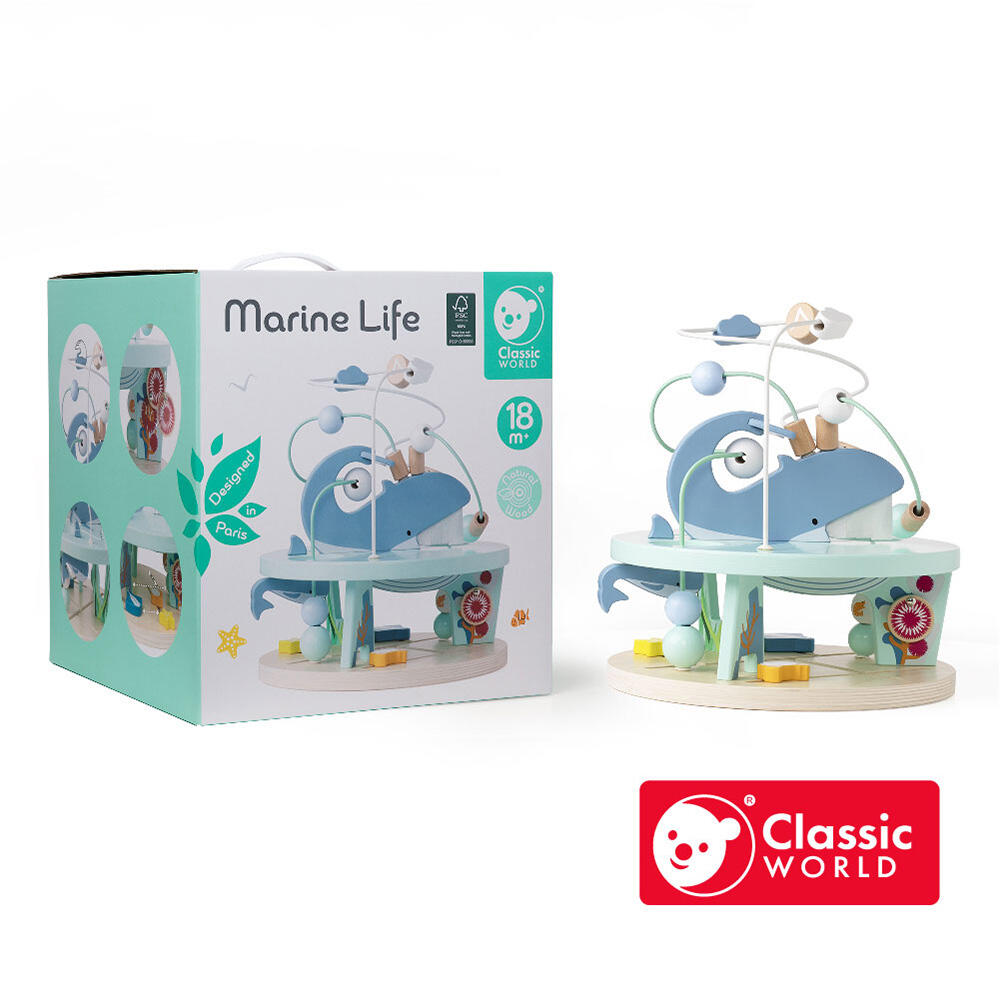 اسباب بازی چوبی زندگی دریایی Marine Life (برند کلاسیک ورلد)-1.jpg