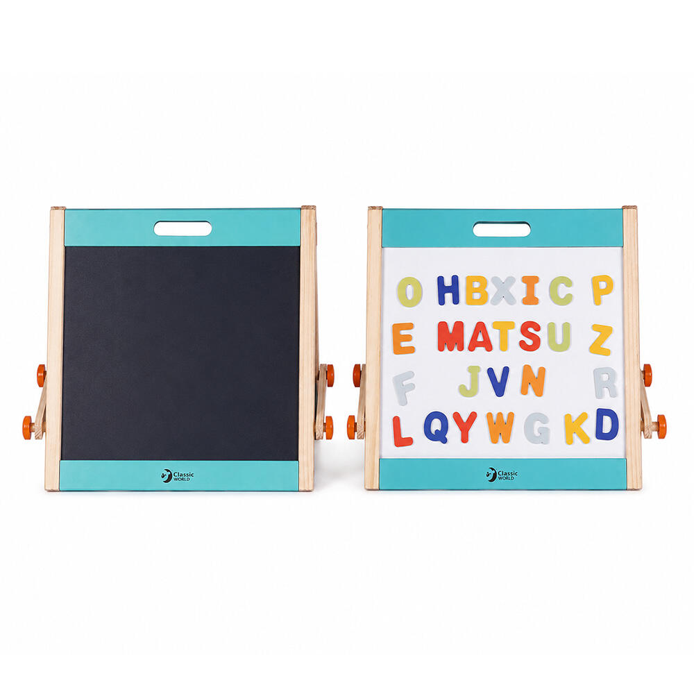 تخته دو طرفه رومیزی چوبی Tabletop Easel (برند کلاسیک ورلد)-1.jpg