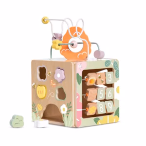 مکعب فعالیت چوبی مدل زنبور عسل Honeybee Activity Cube (برند کلاسیک ورلد)