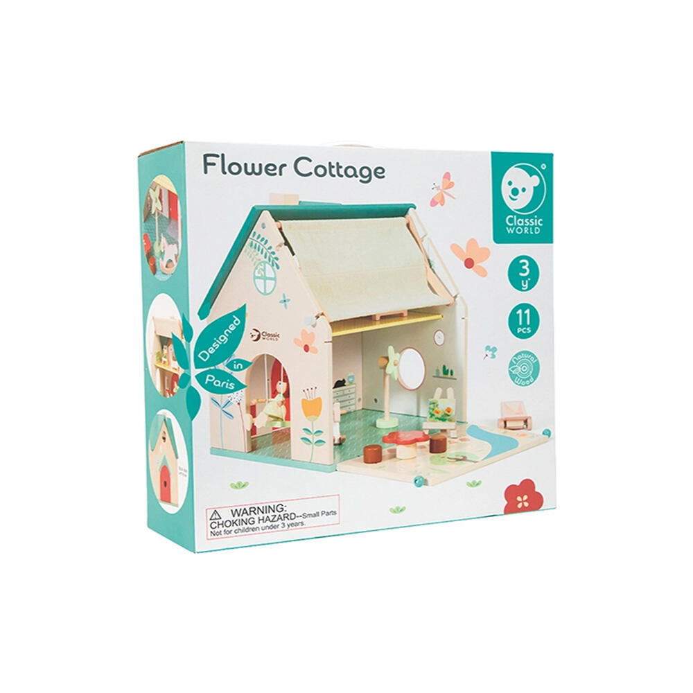 کلبه چوبی طرح گل Flower Cottage (برند کلاسیک ورلد)-۵.jpg