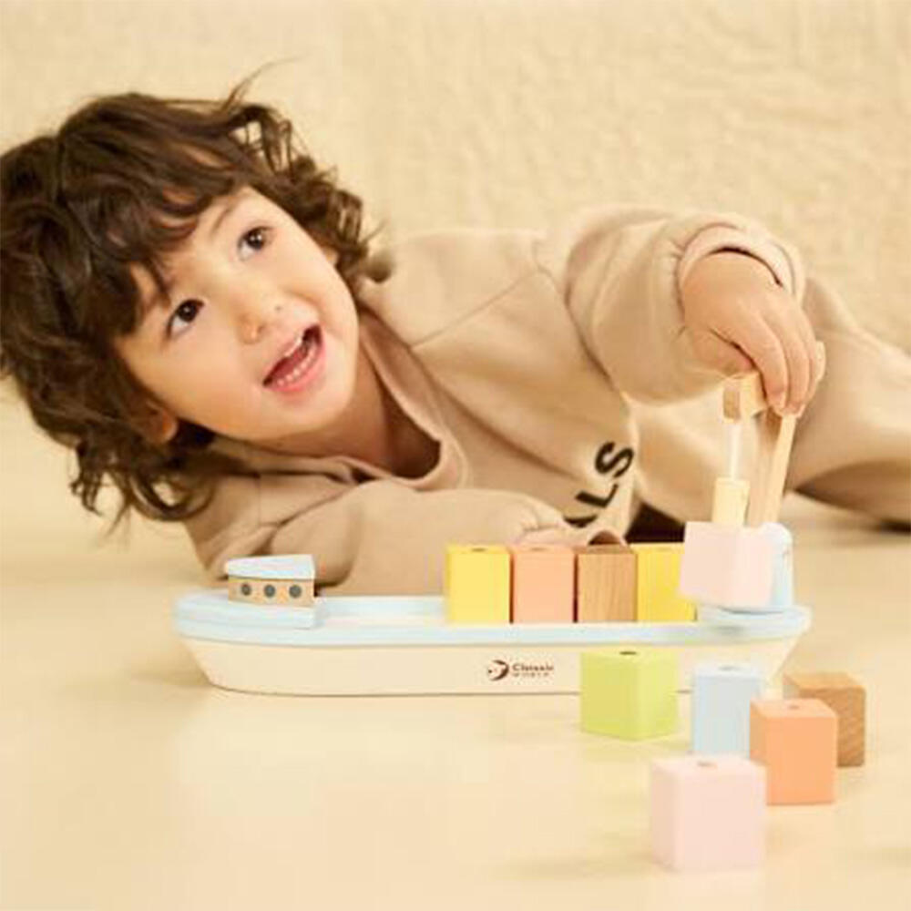 اسباب بازی قایق بلوک چوبی Block Boat (برند کلاسیک ورلد)-7.jpg
