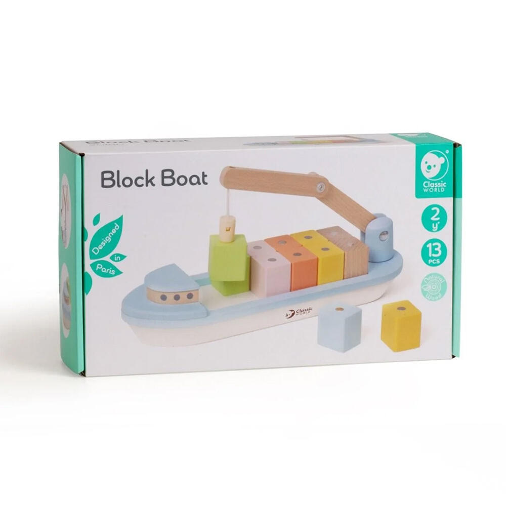 اسباب بازی قایق بلوک چوبی Block Boat (برند کلاسیک ورلد)-6.jpg
