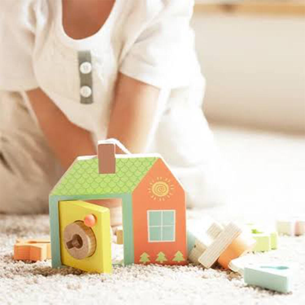 اسباب بازی چوبی قفل درب Locking doorV (برند کلاسیک ورلد)-۳.jpg