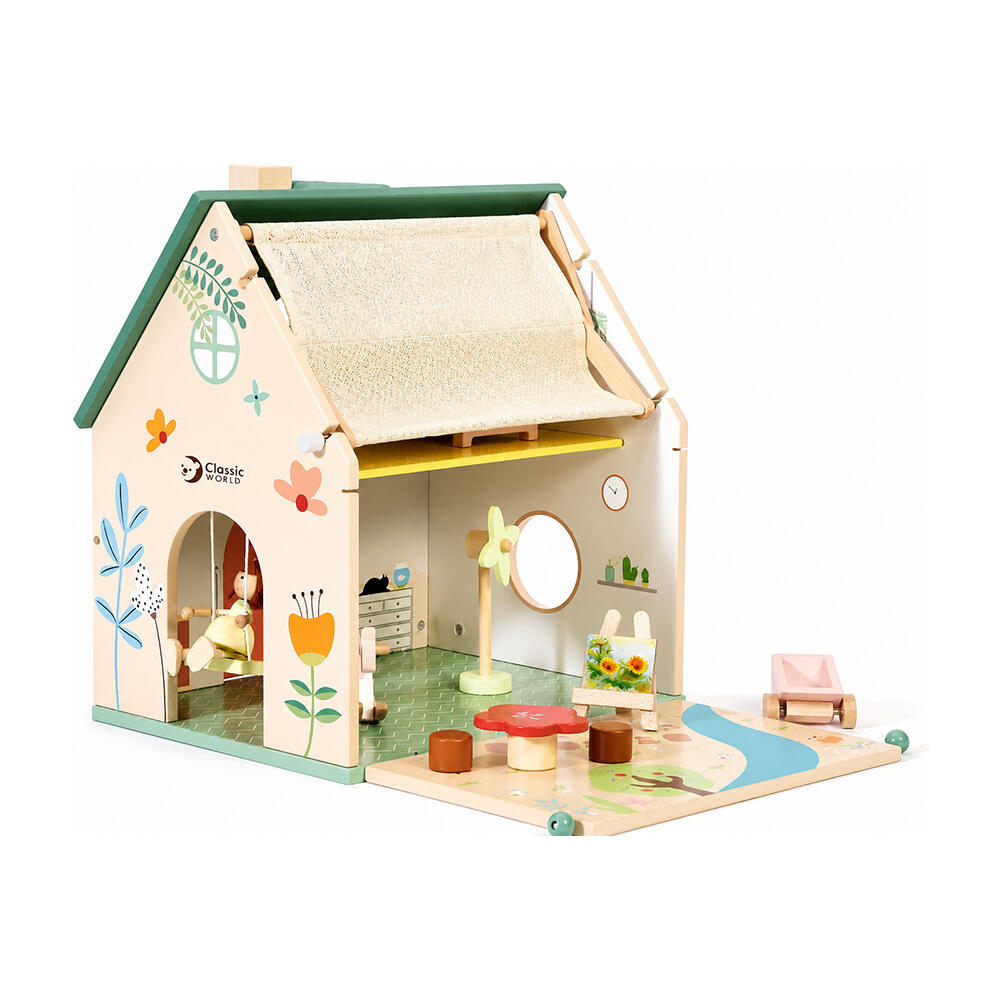 کلبه چوبی طرح گل Flower Cottage (برند کلاسیک ورلد)-۱.jpg