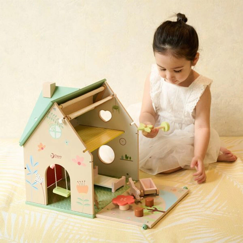 کلبه چوبی طرح گل Flower Cottage (برند کلاسیک ورلد)-۴.jpg