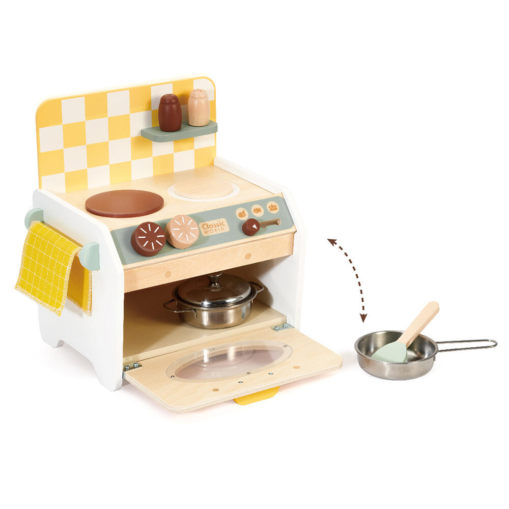 آشپزخانه کوچک چوبی Mini Kitchen (برند کلاسیک ورلد)-5.jpg