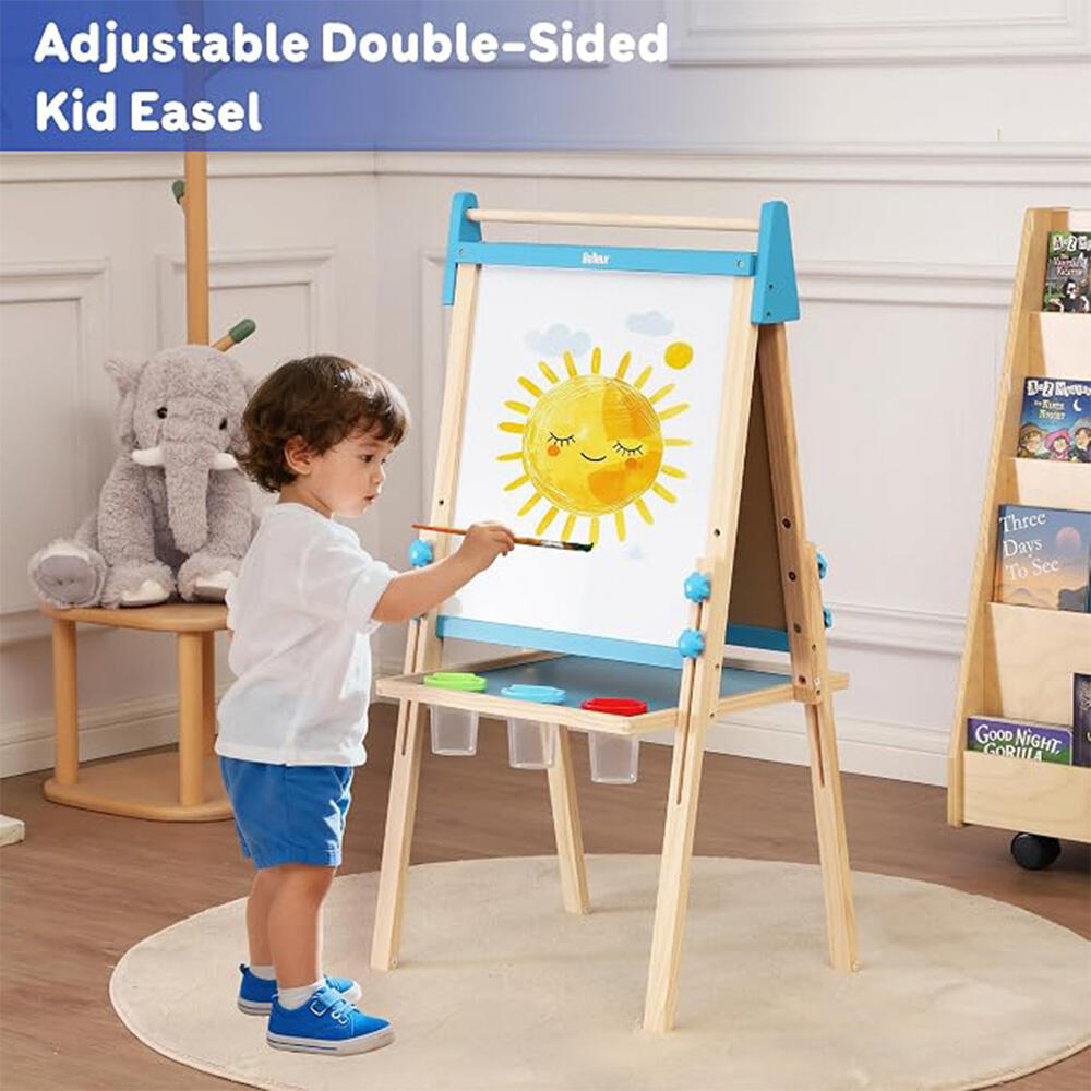 تخته دو طرفه چوبی Multi Functionla Easel (برند کلاسیک ورلد)-1.jpg