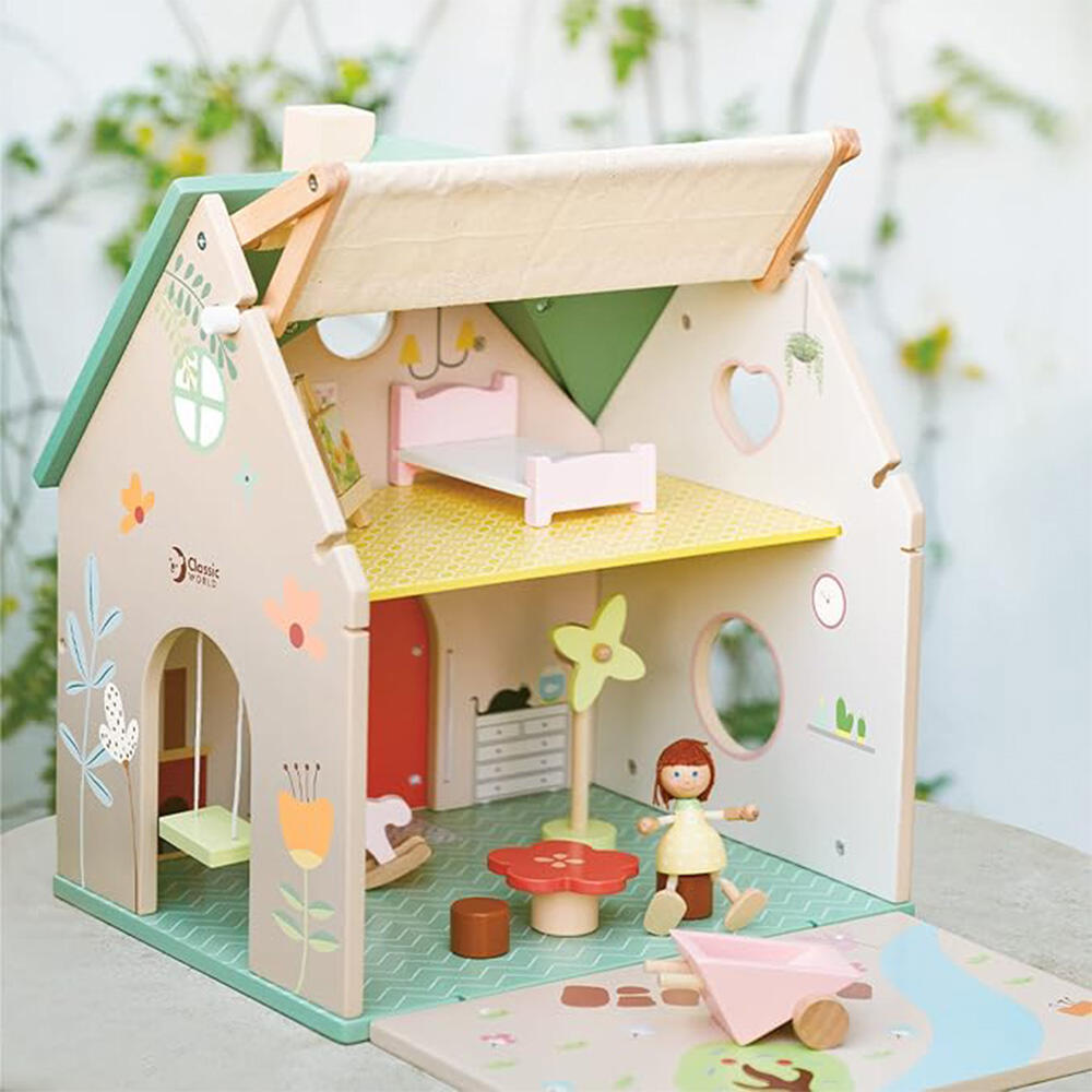 کلبه چوبی طرح گل Flower Cottage (برند کلاسیک ورلد)-۲.jpg