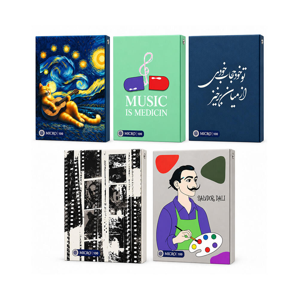 دفتر کلاسوری ۱۰۰ برگ ۲۶ حلقه جلد سخت (برند میکرو) .jpg