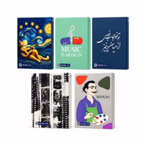 دفتر کلاسوری ۱۰۰ برگ ۲۶ حلقه جلد سخت (برند میکرو)